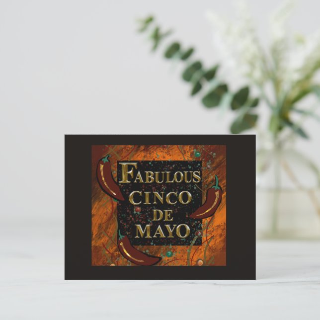 Cinco de Mayo  Postcard (Standing Front)