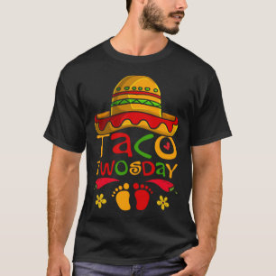 Cinco De Mayo Pregnancy Taco Twosday Mexican Women T-Shirt