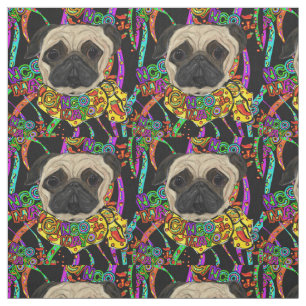 Cinco de Mayo Pug Fabric