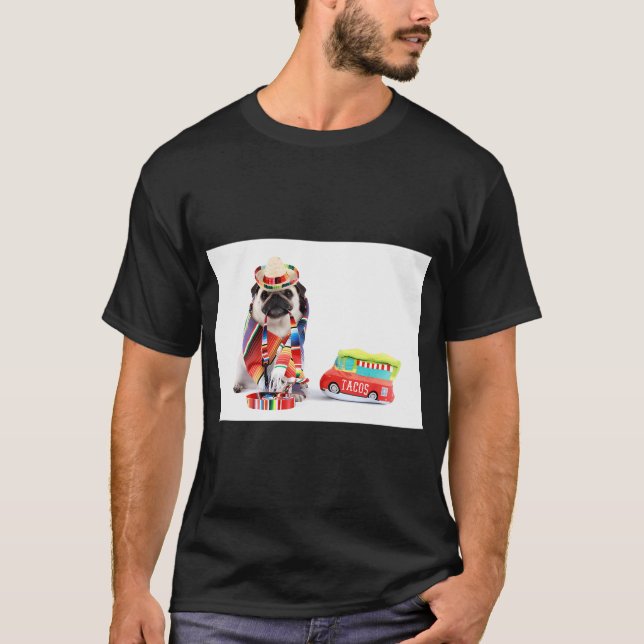 Cinco de Mayo Pug T-Shirt (Front)