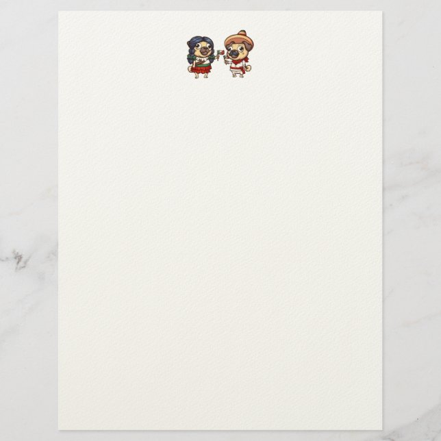 Cinco De Mayo Pugs Letterhead (Front)