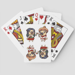 Cinco De Mayo Pugs Playing Cards