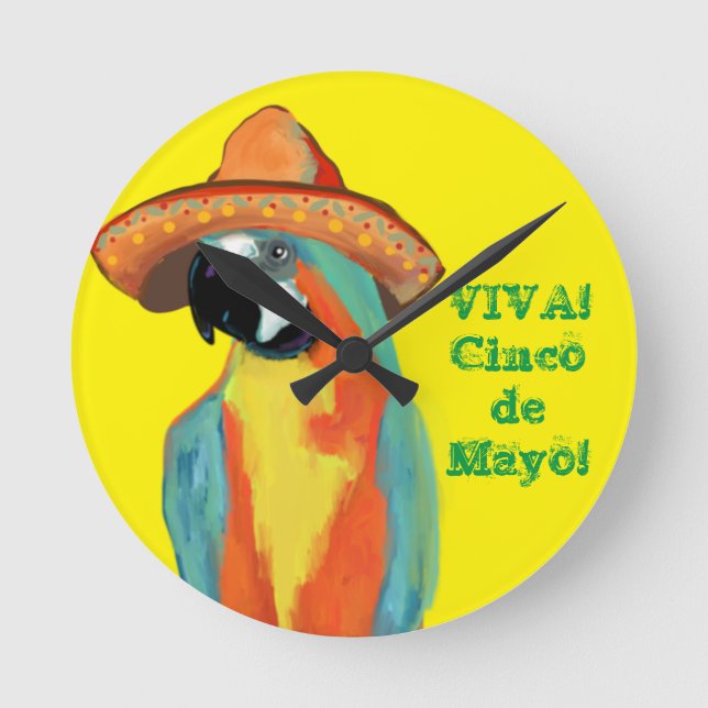 CINCO DE MAYO ROUND CLOCK (Front)