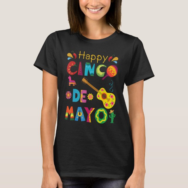 Cinco De Mayo Shirt Mexican Fiesta 5 De Mayo (Front)