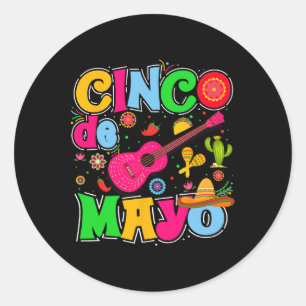 Cinco De Mayo Shirt Mexican Fiesta 5 De Mayo Women Classic Round Sticker