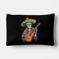 Cinco De Mayo Skeleton Skull Fiesta Guitar
