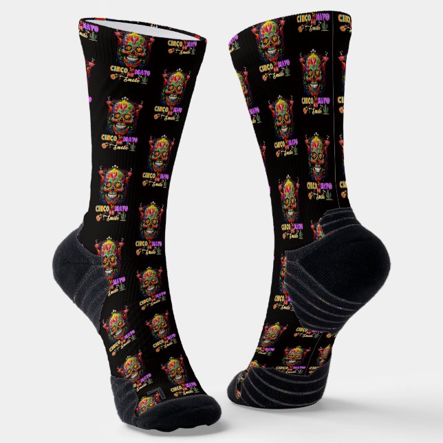 Cinco De Mayo Smile Socks (Angled)