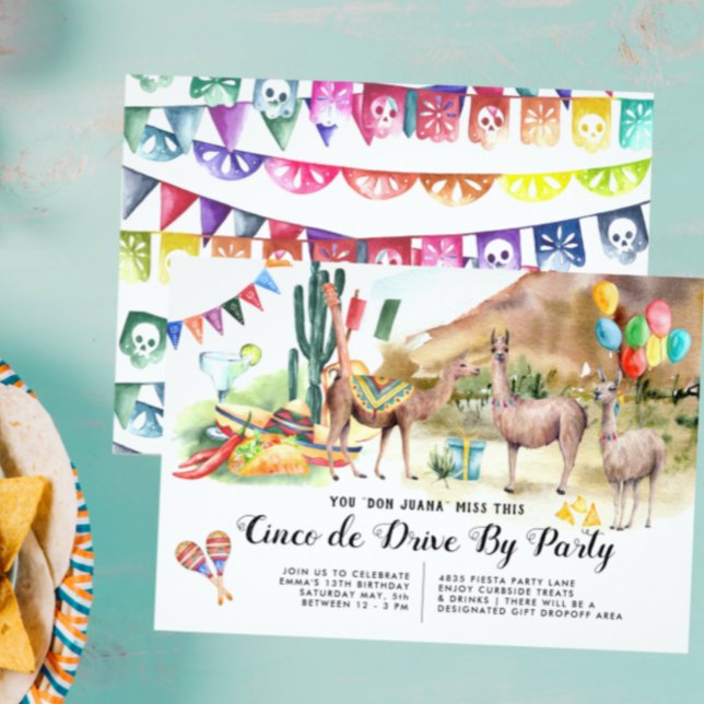Cinco de Mayo | Social Distancing Drive By Party Invitation (Creator Uploaded)