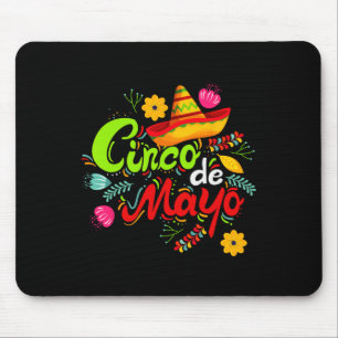 Cinco De Mayo Sombrero Mexican Festival Party 1 Mouse Pad