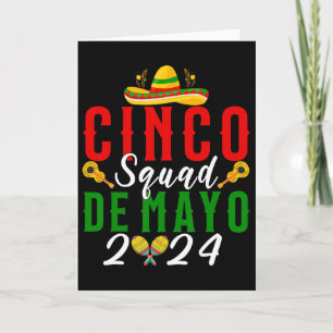 Cinco De Mayo Squad Fiesta Family Matching Group Card
