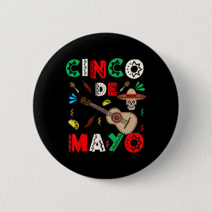 Cinco De Mayo Squad Mexican Fiesta Sombrero Women 6 Cm Round Badge