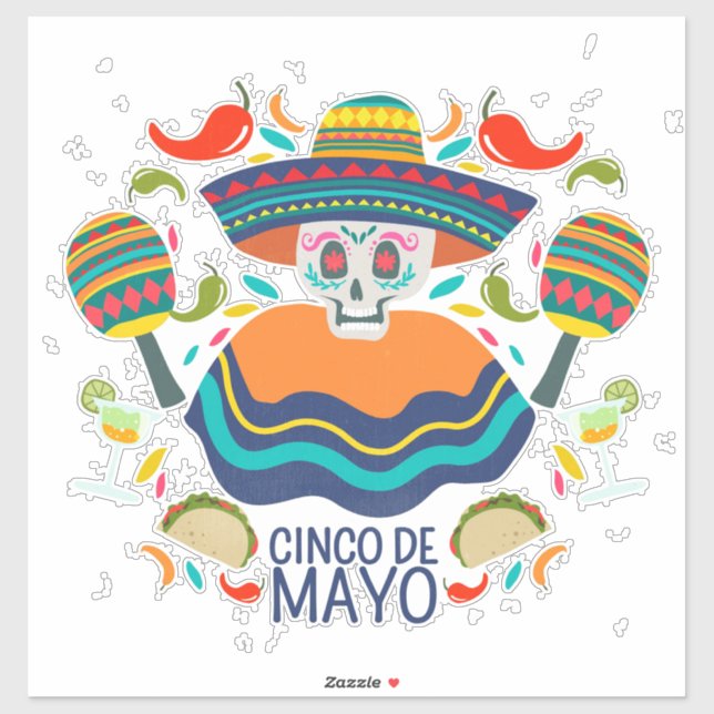 Cinco De Mayo  Sticker (Sheet)