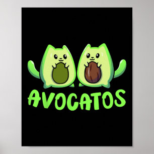 Cinco De Mayo T Shirt Funny Meow Avogato Cat Avoca Poster