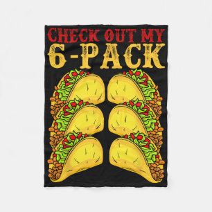 Cinco De Mayo Tacos Lover Gymnast - Check Out My 6 Fleece Blanket