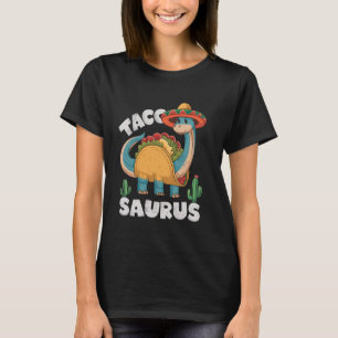 Cinco De Mayo Tacosaurus Taco Dinosaur Mexican Som T-Shirt