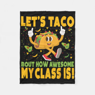 Cinco De Mayo Teacher Lets Taco Bout How Awesome M Fleece Blanket