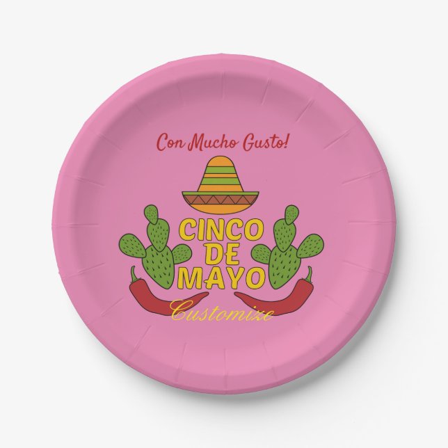 Cinco de Mayo Thunder_Cove Paper Plate (Front)