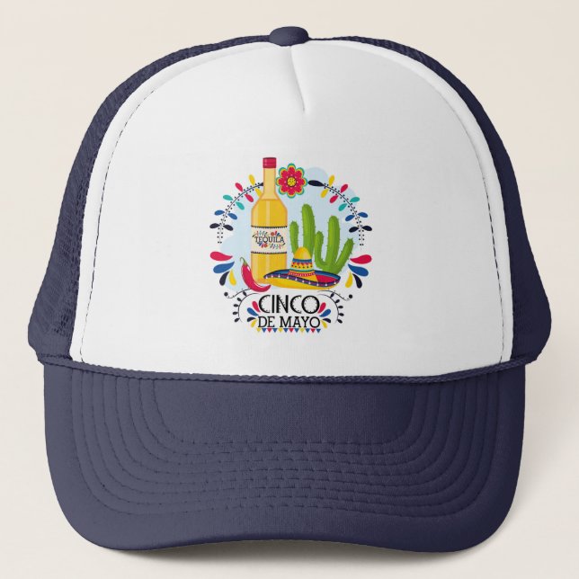 Cinco De Mayo Trucker Hat (Front)