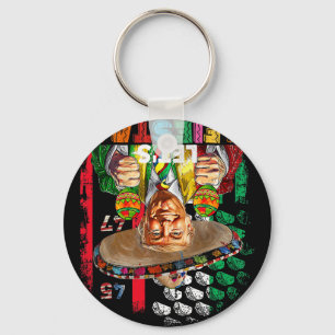 Cinco De Mayo Trump Taco Funny Mexican Trump Let's Key Ring