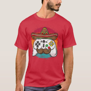 Cinco de Mayo Video Game Controller Gamer Men Boys T-Shirt