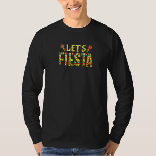 Cinco De Mayo Vintage Mexican Let's Fiesta T-Shirt