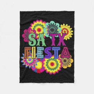 Cinco De Mayo Viva Fiesta San Antonio  Fleece Blanket