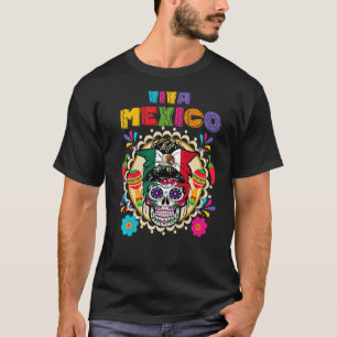 Cinco De Mayo Viva Mexico Mexican Flag Women Mothe T-Shirt