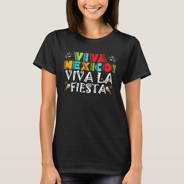 Cinco De Mayo Viva Mexico Viva La Fiesta Fiesta 5  T-Shirt (Front)