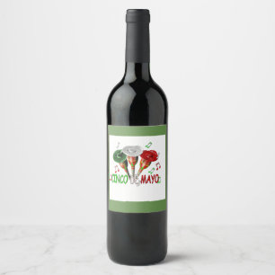 Cinco de Mayo Wine Label