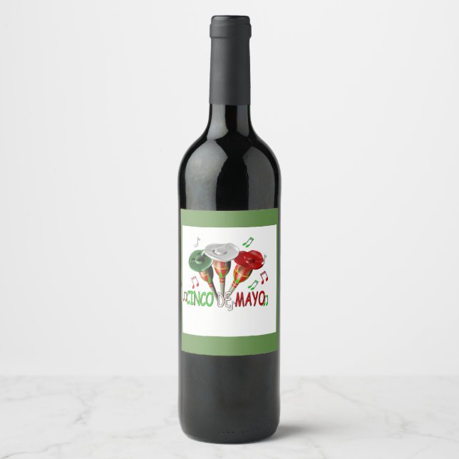 Cinco de Mayo Wine Label (Front)