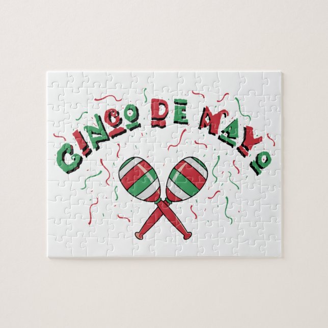 Cinco de Mayo with Maracas Jigsaw Puzzle (Horizontal)