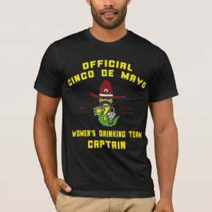 Cinco de Mayo Women's Drinking Team Captain T-Shirt