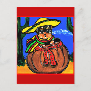 Cinco de Mayo Yorkie Poo Postcard