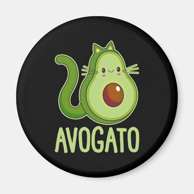 Cinco De Meow Avogato Cat Avocado Magnet (Front)