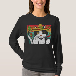 Cinco de Meow Cat Mexico Pride Mexican Cinco De M T-Shirt