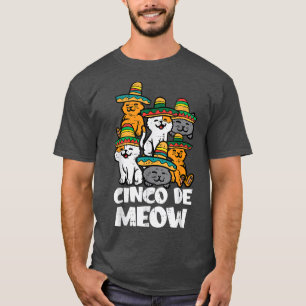 Cinco De Meow Cats Kitten Cute Cinco De Mayo Women T-Shirt