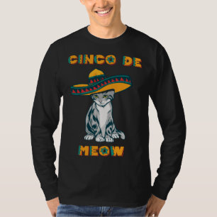 Cinco de Meow Cinco de Mayo Fifth May Mexico Fiest T-Shirt