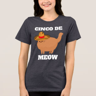 CINCO DE MEOW FUNNY CAT T-SHIRT T-SHIRTS