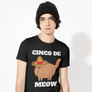 CINCO DE MEOW FUNNY CAT T-SHIRT T-SHIRTS