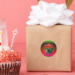 Cinco De Meow Grey Cat Cinco De Mayo Mexico Classic Round Sticker