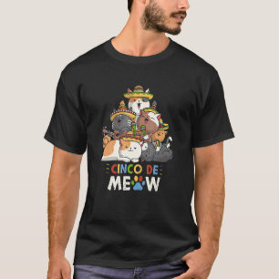 Cinco De Meow Mariachi Cat Cinco De Mayo T-Shirt