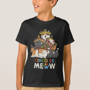 Cinco De Meow Mariachi Cat Lover Cinco De Mayo T-Shirt