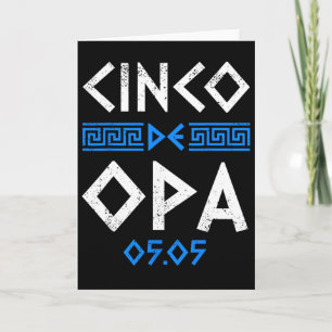 Cinco De Opa Funny Cinco De Mayo Orthodox Greek Ea Card