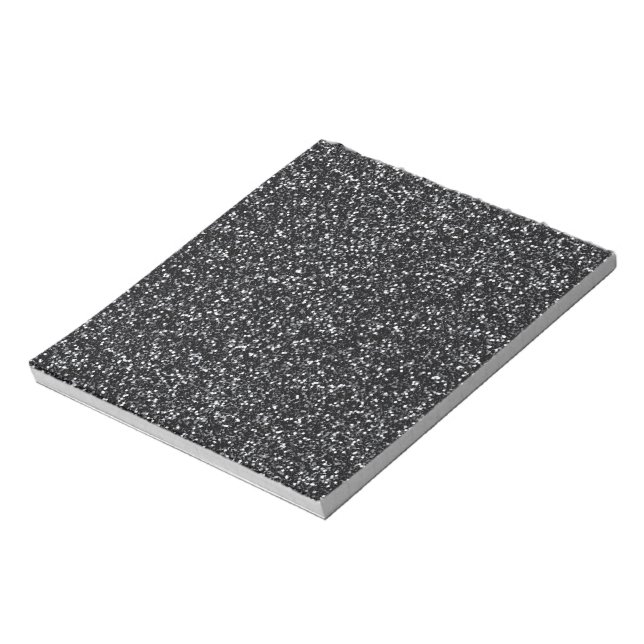 Cinder Black Glitter Notepad (Rotated)