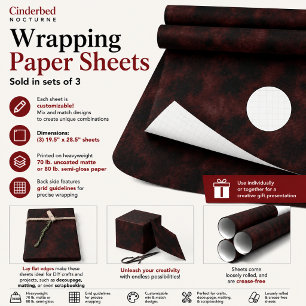 Cinderbed Nocturne Wrapping Paper Sheet