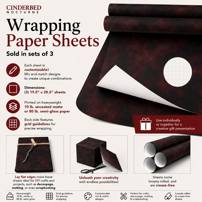 Cinderbed Nocturne Wrapping Paper Sheet (Creator Uploaded)