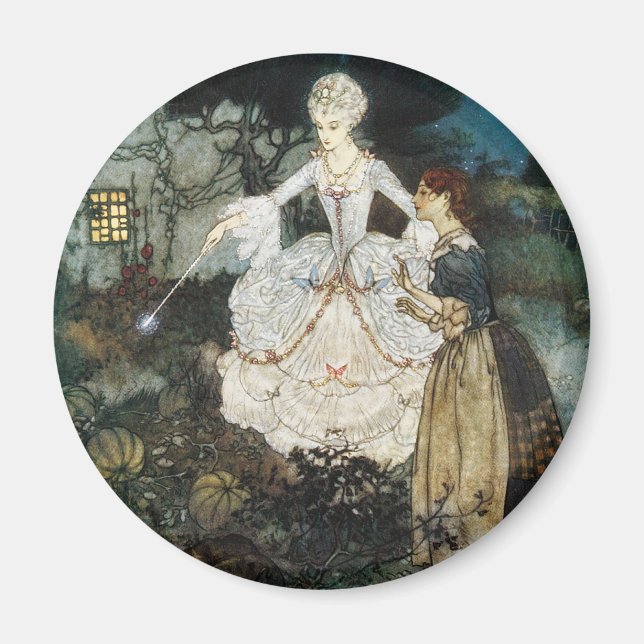 Cinderella and Fairy Godmother Magnet (Front)