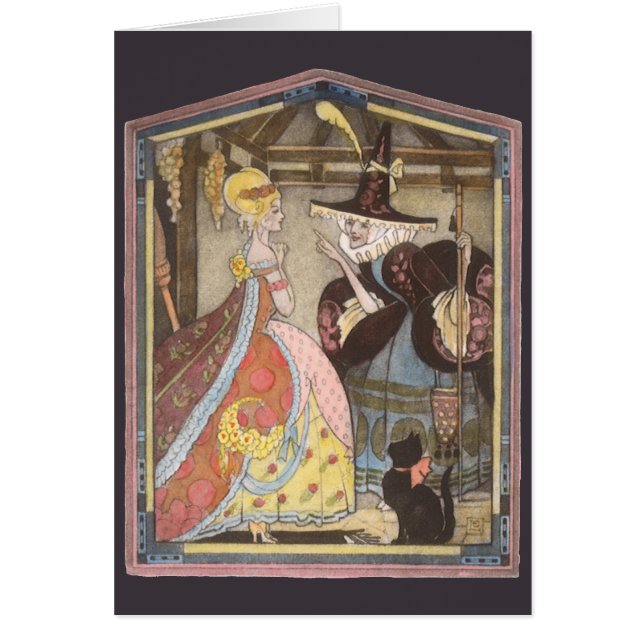 Cinderella and Fairy Godmother, Vintage Fairy Tale (Front)