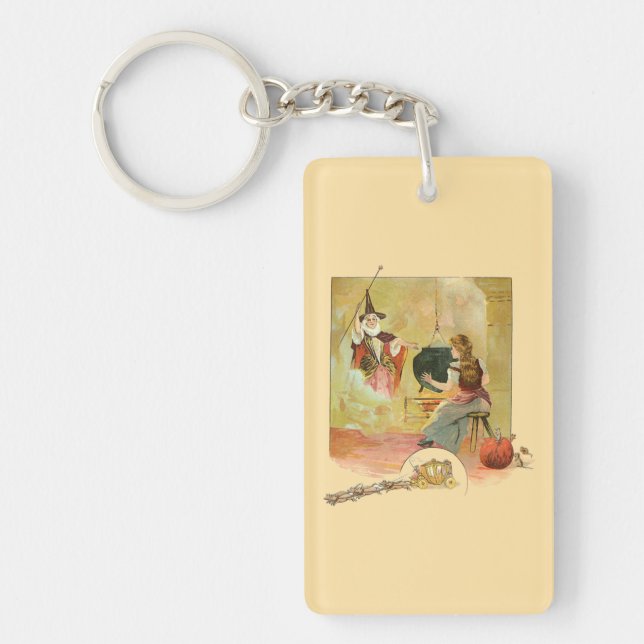 Cinderella And Her Fairy God Mother  Key Ring (Front)