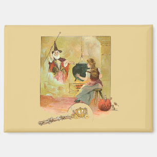 Cinderella And Her Fairy God Mother  Magnet